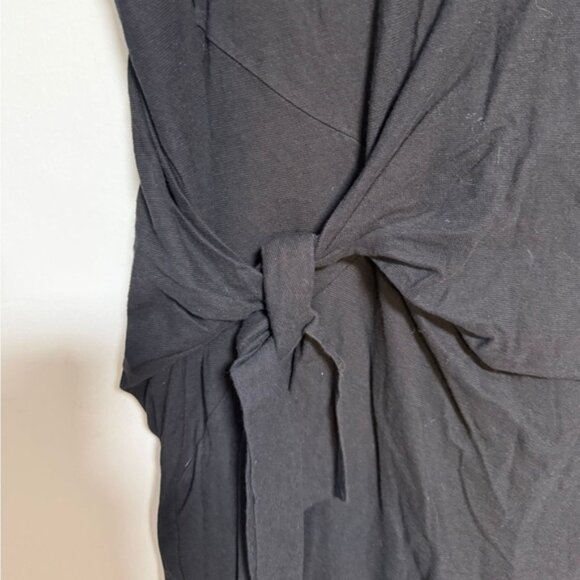 Vince Black Tie-Front T-Shirt Dress Women’s Size S - Picture 4 of 6